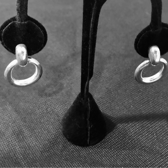 Lauren Ralph Lauren Sterling Silver Drop Door-Hanger Earrings. - Picture 5 of 6